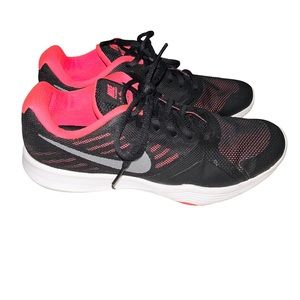Nike City Trainer Black & Hot Pink Athletic Running Tennis Shoes Size 7.5